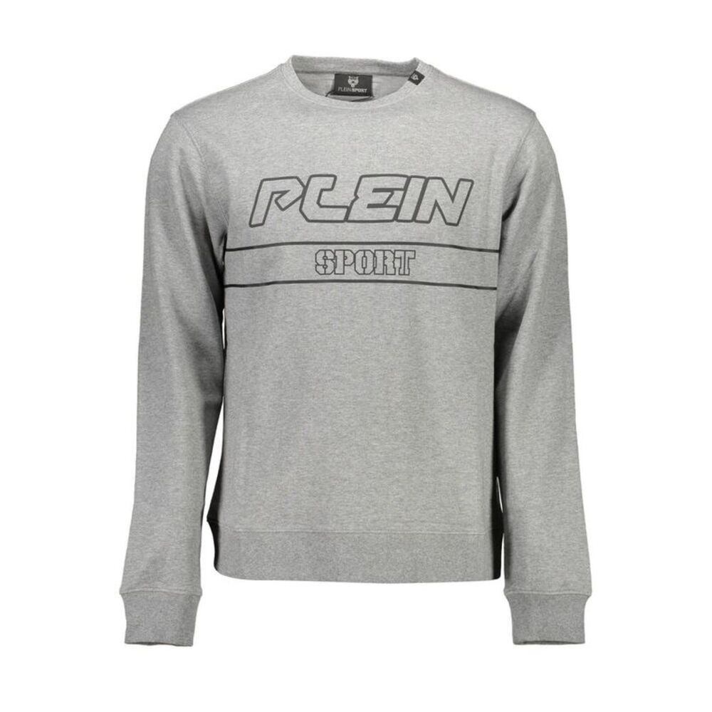 Plein Sport Grigio Cotton Men Men's Sweatshirt
